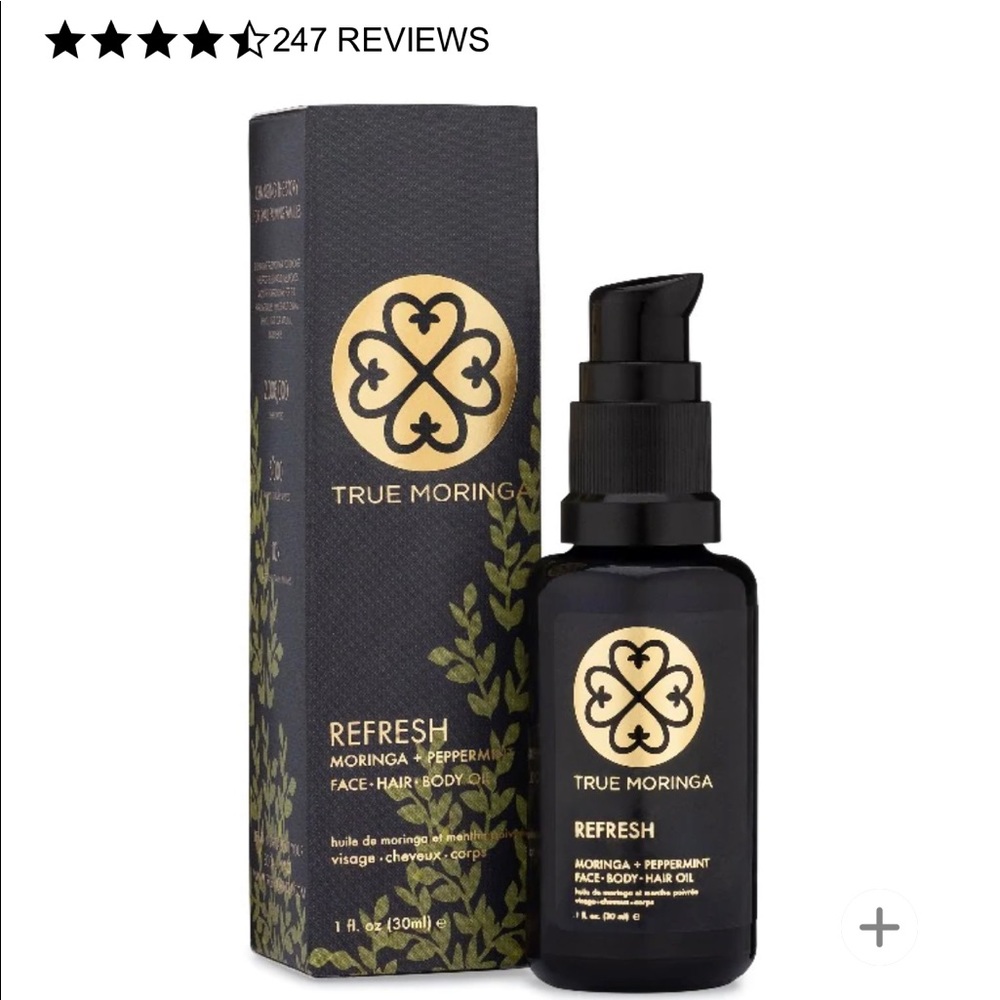 True Moringa Oil - For Face, Hair & Body